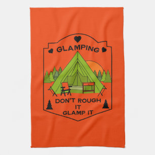 Bell Tent Glamping Tea Towel