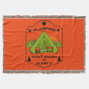 Bell Tent Glamping Throw Blanket