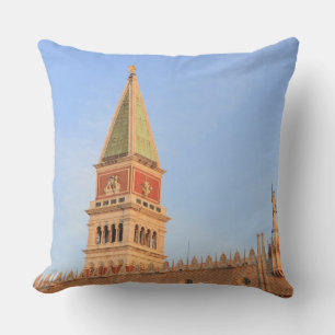 Bell Tower, Piazza San Marco, Venice Cushion