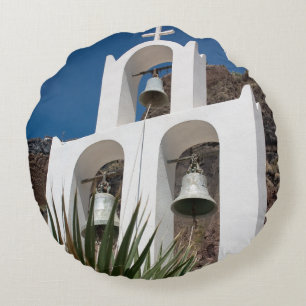 Bell tower round cushion