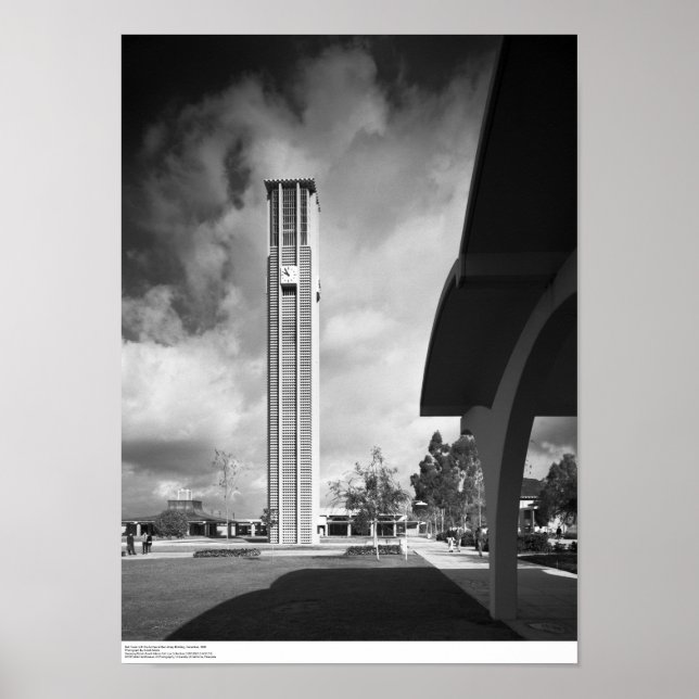 Bell Tower with the Arches at the Library Building Poster (Front)