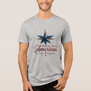 Bella+Canvas Men's Tri-Blend Patriotic T-Shirt Shirt