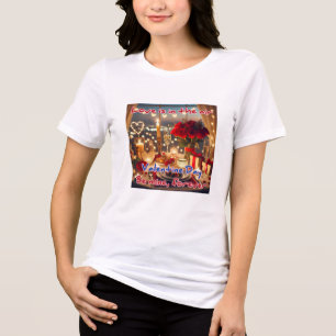 Bella+Canvas Women's Tri-blend T-Shirt, Solid Blac Shirt
