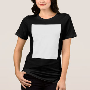 Bella+Canvas Women's Tri-blend T-Shirt, Solid Blac Shirt