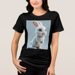 Bella+Canvas Women's Tri-blend T-Shirt, White, Adu Shirt