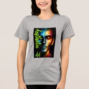 Bella+Canvas Women's Tri-blend T-Shirt, White, Adu Shirt