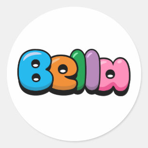 Bella Classic Round Sticker