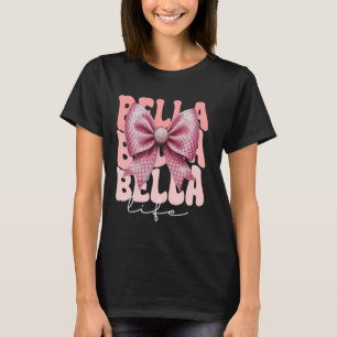 Bella Coquette Bow Pink Cute Grandma Mother's Day T-Shirt