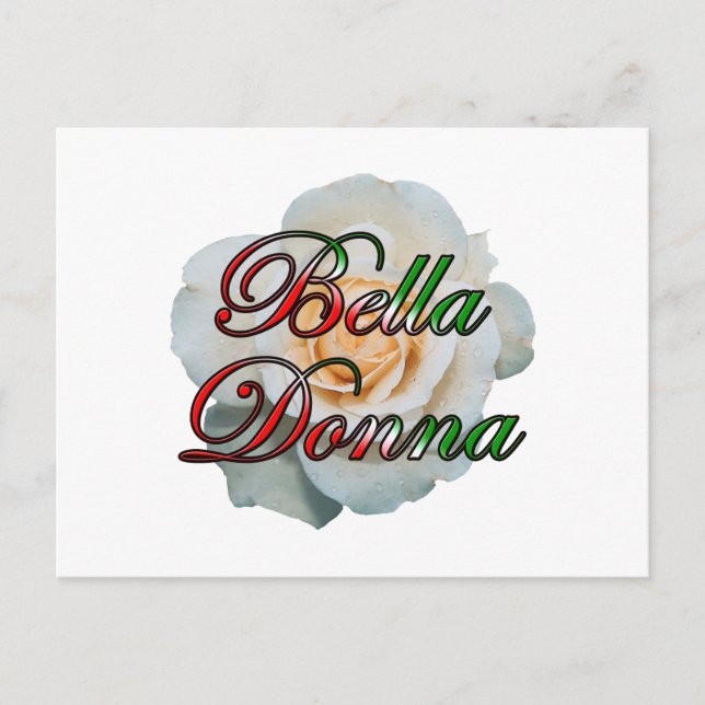 Bella Donna (Beautiful Lady) Postcard (Front)
