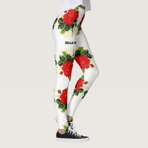 BELLA DONNA! (RED ROSES) LEGGINGS