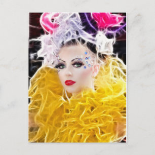 Bella Fashionista Model Postcard