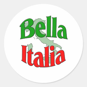 Bella Italia Classic Round Sticker