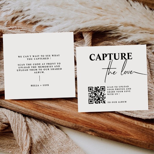 BELLA Modern Share the Love QR Code Table Cards (Creator Uploaded)