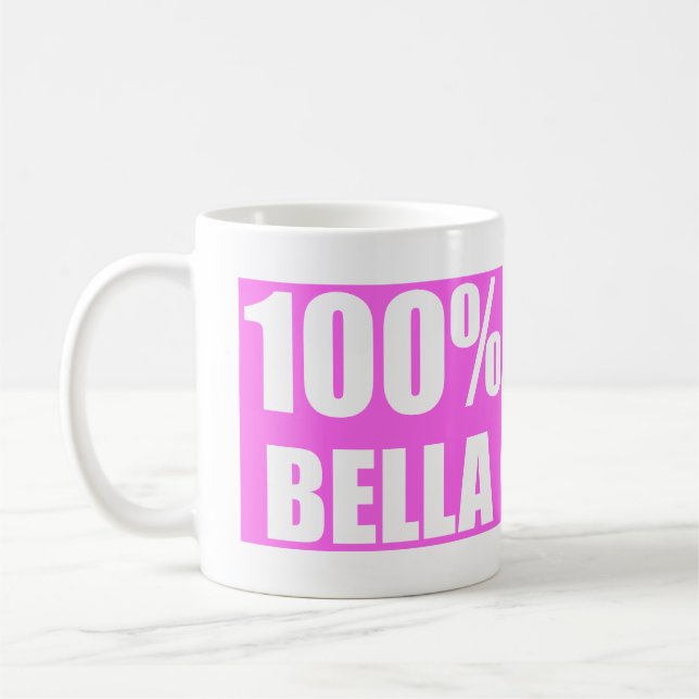 Bella name  coffee mug (Left)