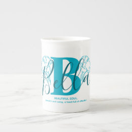 Bella Name Meaning Monogram Bone China Mug