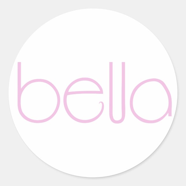 Bella pink Sticker (Front)