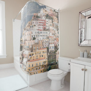 Bella Positano #5 #travel #wall #art Shower Curtain
