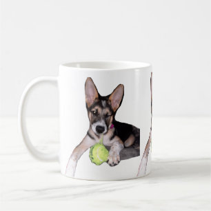 Bella Puppy w/Ball Coffee Mug