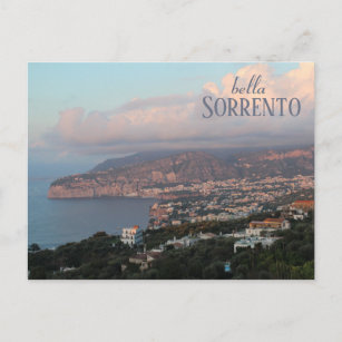 "Bella Sorrento" Italian Coastline Postcard