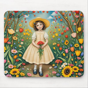 BELLA ~ Sweet Vintage Girl  ~ Mouse Pad