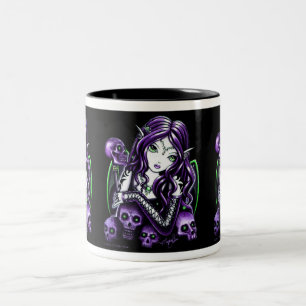 "Belladonna" Purple Skull Fairy Mug