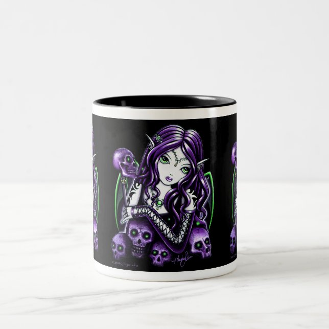 "Belladonna" Purple Skull Fairy Mug (Center)