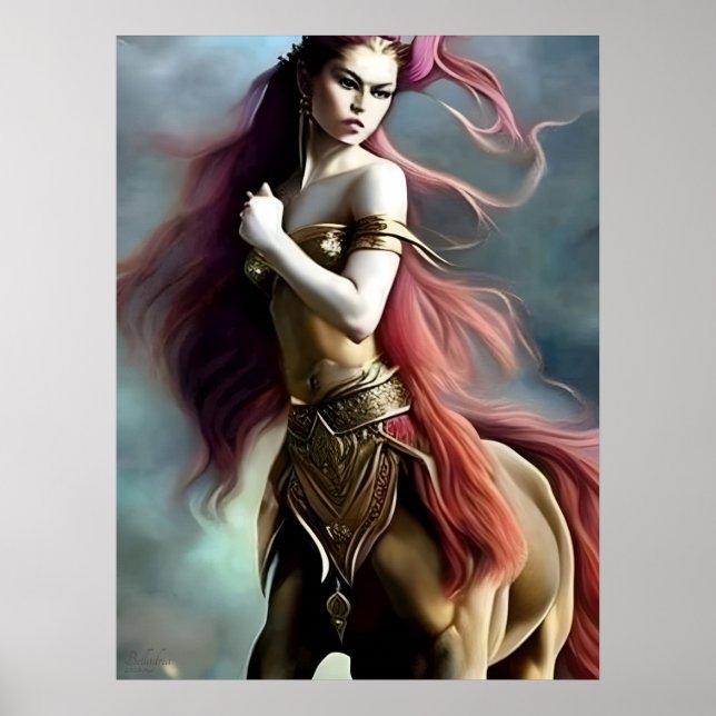 Belladria - AI Fantasy Digital Art Print Centaur (Front)