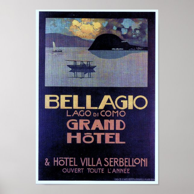 Bellagio Grand Hotel Poster (Front)