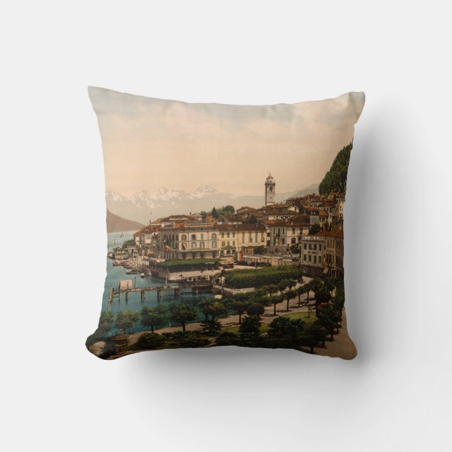 Bellagio II, Lake Como, Lombardy, Italy Cushion (Front)