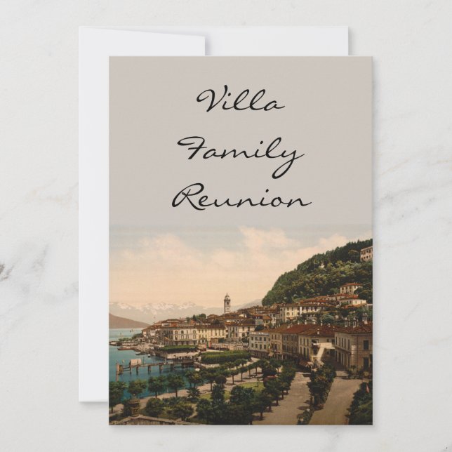 Bellagio II, Lake Como, Lombardy, Italy Invitation (Front)