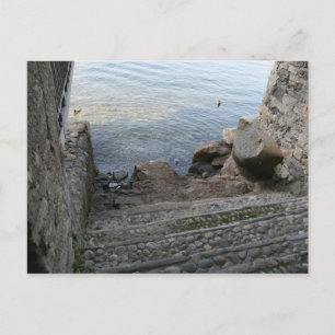 Bellagio, Italy ~ Down Stairs Postcard