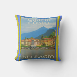 Bellagio Italy Poster Cushion