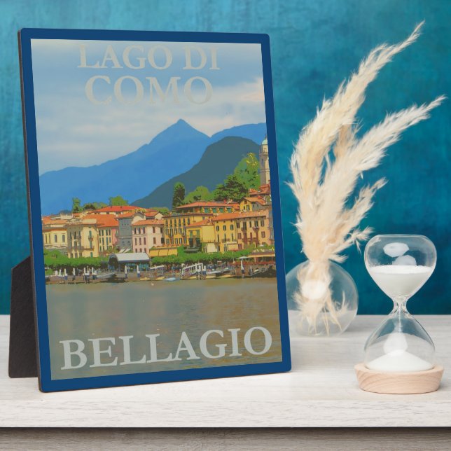 Bellagio Italy Poster Plaque (Side)