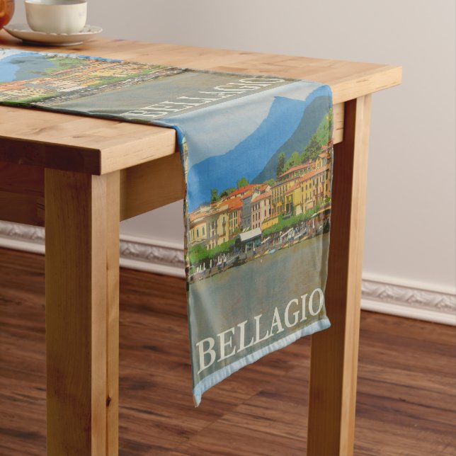 Bellagio Italy Poster Table Runner (In Situ)