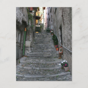 Bellagio, Italy ~ Up Stairs Postcard