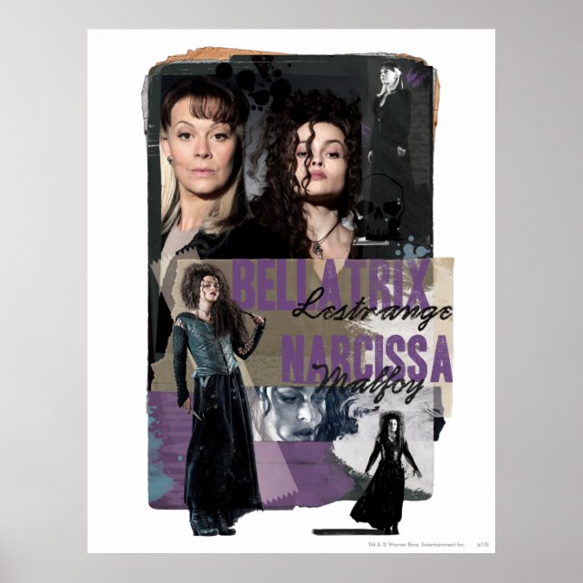 Bellatrix Lestrange and Narcissa Malfoy Poster (Front)