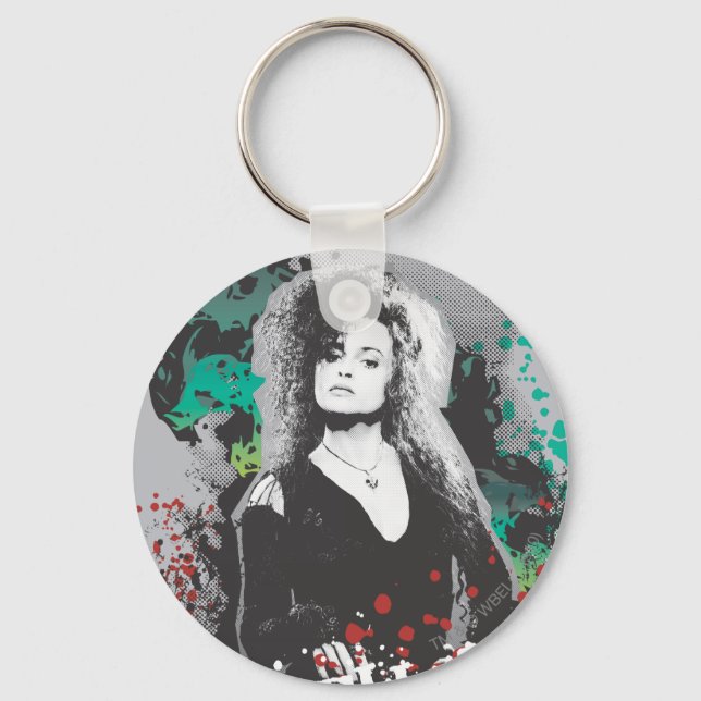 Bellatrix Lestrange Graphic Logo Key Ring (Front)