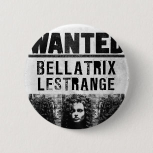 Bellatrix Lestrange Wanted Poster 6 Cm Round Badge