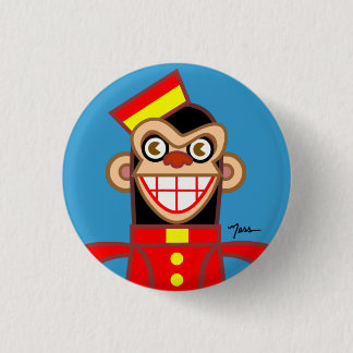 Bellboy Chimp 3 Cm Round Badge