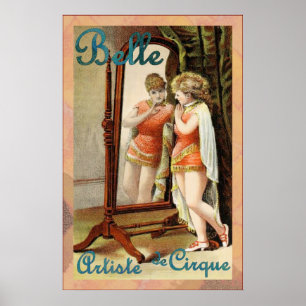 Belle ~ Artiste de Cirque ~ Vintage Circus Poster