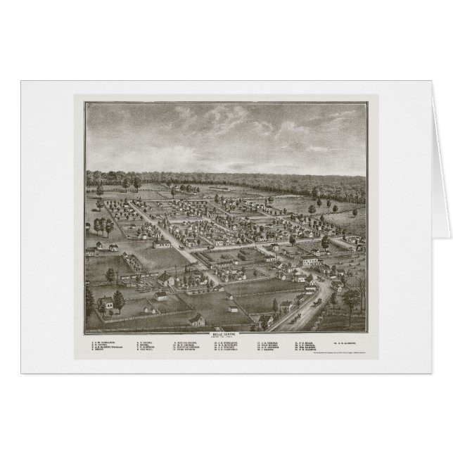 Belle Centre, OH Panoramic Map - 1874 (Front Horizontal)