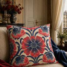 Belle Époque Floral Pillow