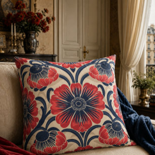 Belle Époque Floral Pillow