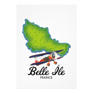Belle Île French travel poster