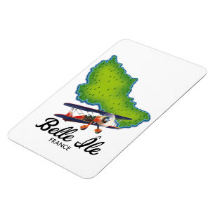 Belle Île French travel poster Magnet