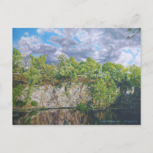 Belle Island Quarry Pond Postcard