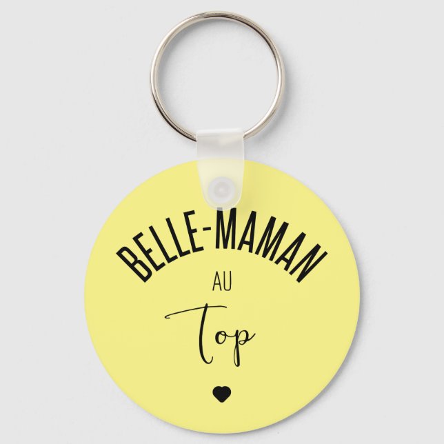 Belle maman au top key ring (Front)
