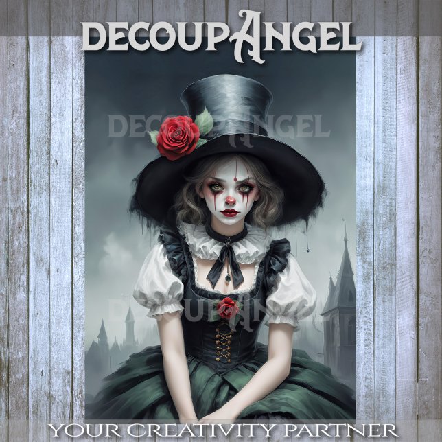 Belle of the Masquerade Decoupage Tissue Paper (Creator Uploaded)