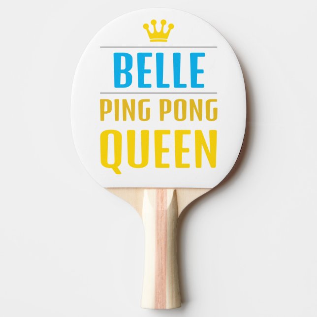 Belle Ping Pong Paddle (Front)