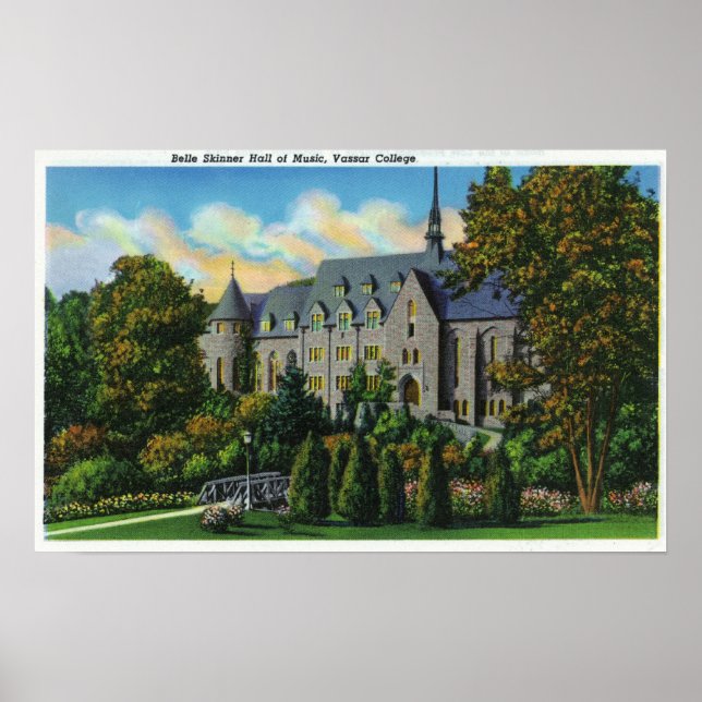 Belle Skinner Music Hall, Vassar College Poster (Front)